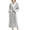 Grey, variant on Defitshape Women's Fuzzy Fleece Robe Calf Length Kimono Long Bathrobe Cold Weather Bathrobes Plush Warm Winter Billowy Pocket Baggy Nightwear Cream Large