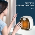 thumbnail image 4 of Calentador eléctrico portátil XY-609 para hogar/oficina - 1000W, diseño compacto blanco/verde, voltaje 110V US, 4 of 6