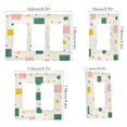 thumbnail image 2 of Yayeee Rocker Switch Wall Plate 1-Gang 4.6"x2.9" Home Decorative Outlet Cover, Green Abstract Pattern, 2 of 6