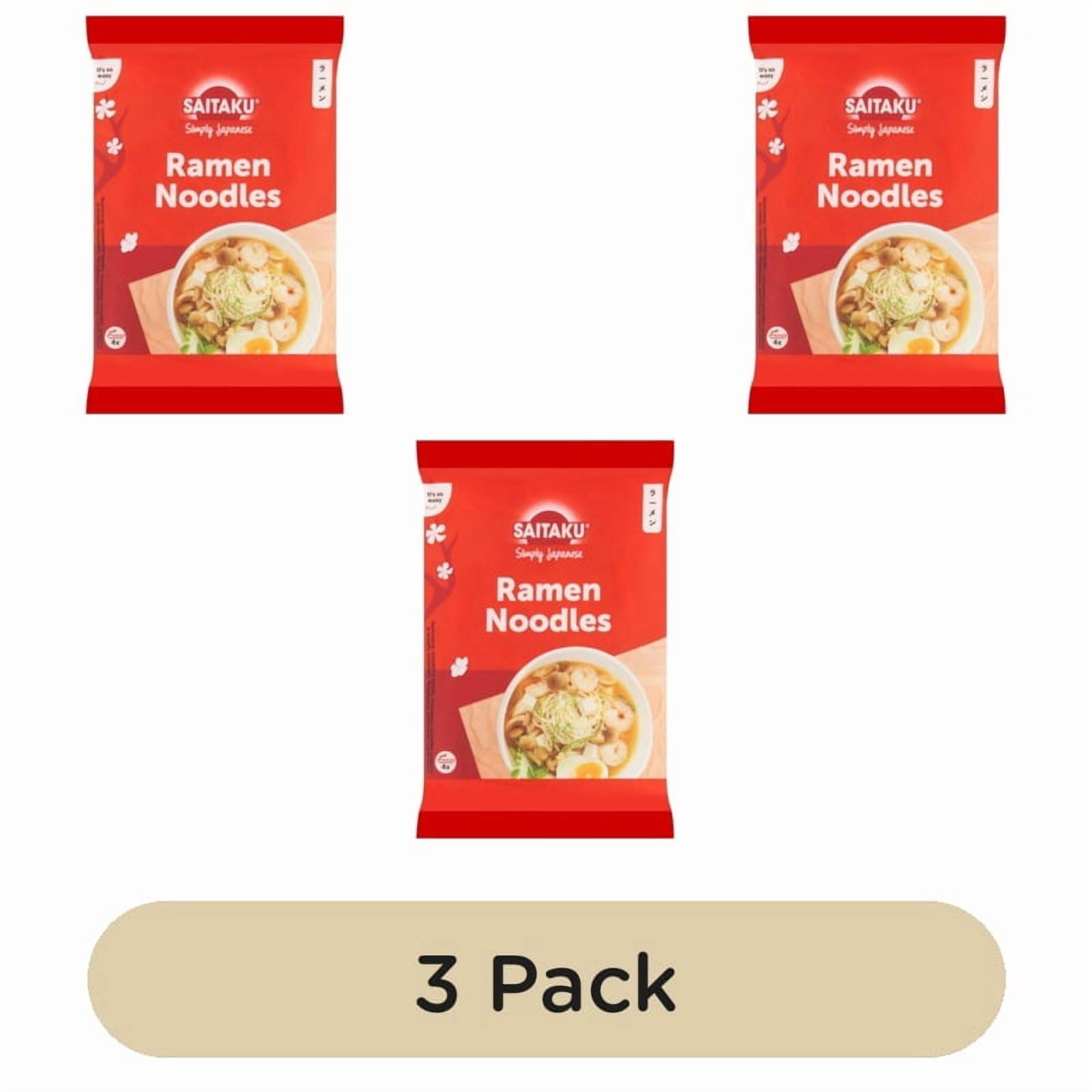 Saitaku Ramen Noodles 250g, British Import (Pack of 3)