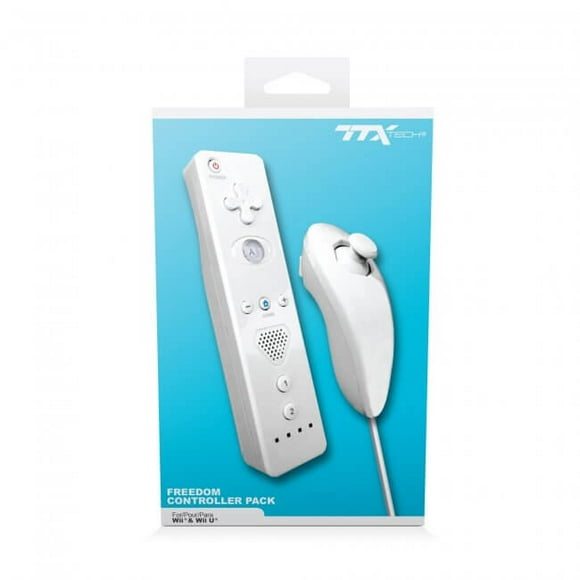 Control TTX Tech Nunchuk & Freedom Romote con Action Plus Blanco