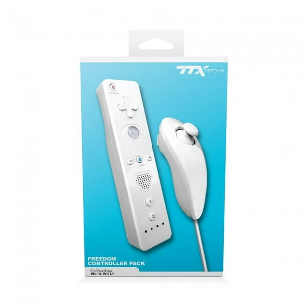 TTX Tech Controller Pack – Nintendo Wii/Wii U – Bundle Remote for 4 Control Multiplayer Gaming | Nintendo Gaming Accessories -