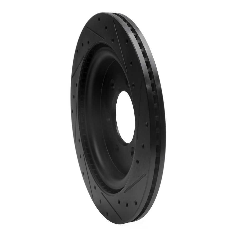 Dynamic Friction Company 633-54288L DFC Brake Rotor - Drilled And Slotted - Black