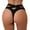 Black-1, variant on Women Sexy Low Waist Brazilian Bikini Bottom Swimwear Briefs Beachwear Brazilian Bikini Bottom Side Tie Thong Bathing Swimbottom