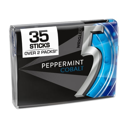 5 Gum Peppermint Cobalt Sugar Free Chewing Gum, Five Gum - 35 ct