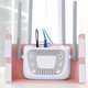 thumbnail image 5 of Advancent Caja de almacenamiento con soporte para enrutador, organizador de revistas con Control remoto montado en la pared, estante de cable de Almacenamiento y organización del hogar Rosado, 5 of 6