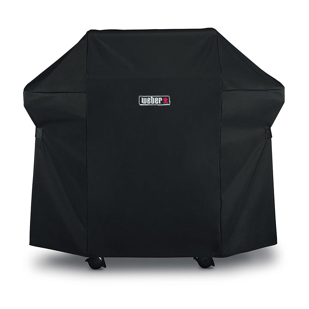 Copertura Per Barbecue Grillman Premium - Impermeabile, Anti-UV, Anti-Strappo, Per Weber, Brinkmann, Char-Broil (132 Cm, Marrone Chiaro) Copertura Con Cinghie E Gancio Antivento
