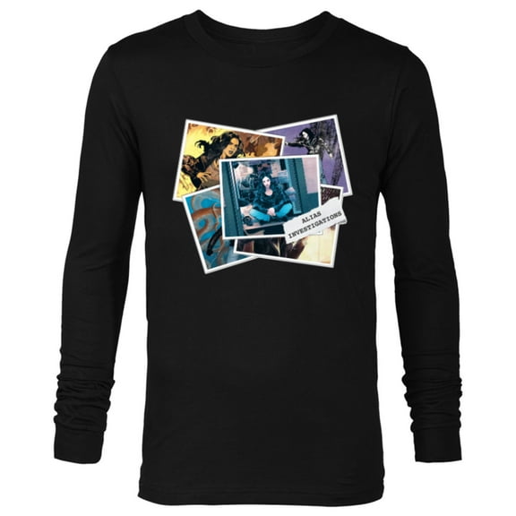 Marvel Jessica Jones Alias Investigations Photos - Long Sleeve T-Shirt for Men - Customized-Black
