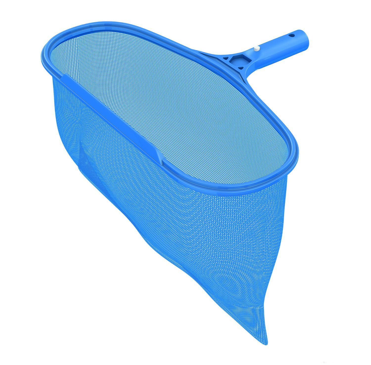 Durable Swimming Pool Spa Leaf Skimmer Net Rake w/ Deep Pocket Net Cleaning Tool 