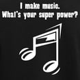 thumbnail image 3 of CafePress - I Make Music. Whats Your Super Power? Pajamas - Women's Short Sleeve Print T-Shirt and Pants Dark Cotton Pajama Set, 3 of 7