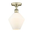 thumbnail image 4 of Innovations Lighting  Cindyrella - 1 Light 8" Semi-Flush Mount Brushed Brass/Seedy, 4 of 5