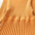 thumbnail image 5 of Povozer Girls Sweater Dress Long Sleeve Knit A Line Casual Winter Dresses(Brown,18-24M), 5 of 6