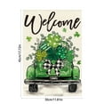 thumbnail image 3 of Letrero de jardín del Día de San Patricio de 30 x 45 cm, letrero para exteriores, decoraciones personalizadas para el Día de San Patricio, decoración de jardín de doble cara, regalo, banderas de lino, 3 of 6