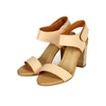thumbnail image 5 of Nature Breeze CC84 Women Leatherette Open Toe Hook and Loop Ankle Strap Chunky Heel Sandal, 5 of 5
