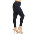 thumbnail image 2 of Jvini Women's Plus Size Stretch Pull-On Skinny Ripped Butt Lift Denim Jeans, 2 of 5