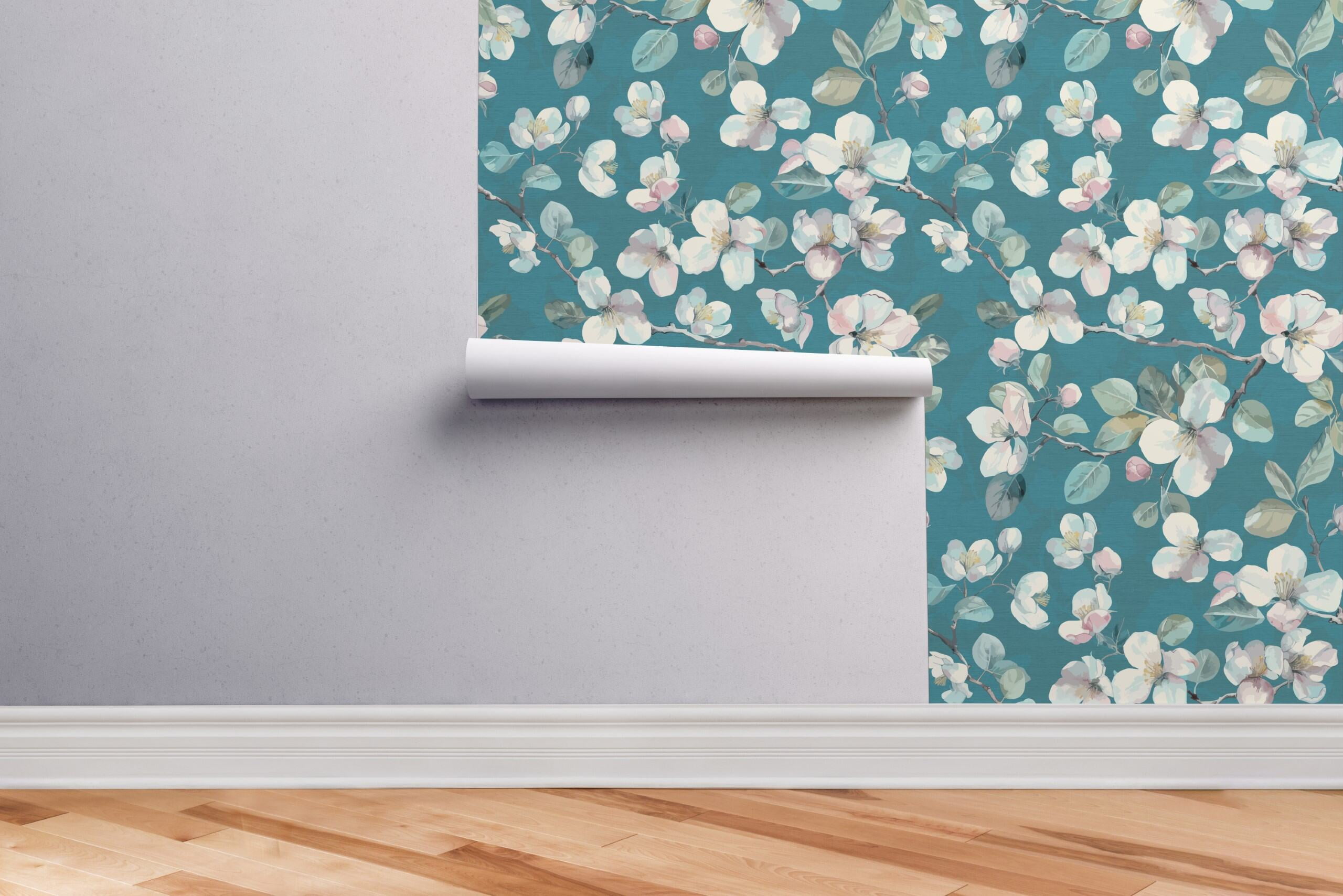 Wall Wear Peel and Stick Wallpaper Roll 17.5" x 216" – “It's Actually Cerulean Design” Removable Self-Adhesive Vinyl, Renter-Friendly, Easy to Apply, Modern Home Décor
