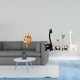 thumbnail image 2 of Escultura De Cerámica De Manos Entrelazadas De Almas Gemelas Y Jirafa. Figuras Modernas Y Creativas Para Decoración Del Hogar, Dormitorio, Estante, Mesa, Oficina O Centro De Mesa., 2 of 8