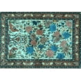 thumbnail image 1 of Ahgly Company Indoor Rectangle Animal Light Blue Traditional Area Rugs, 2' x 5', 1 of 4