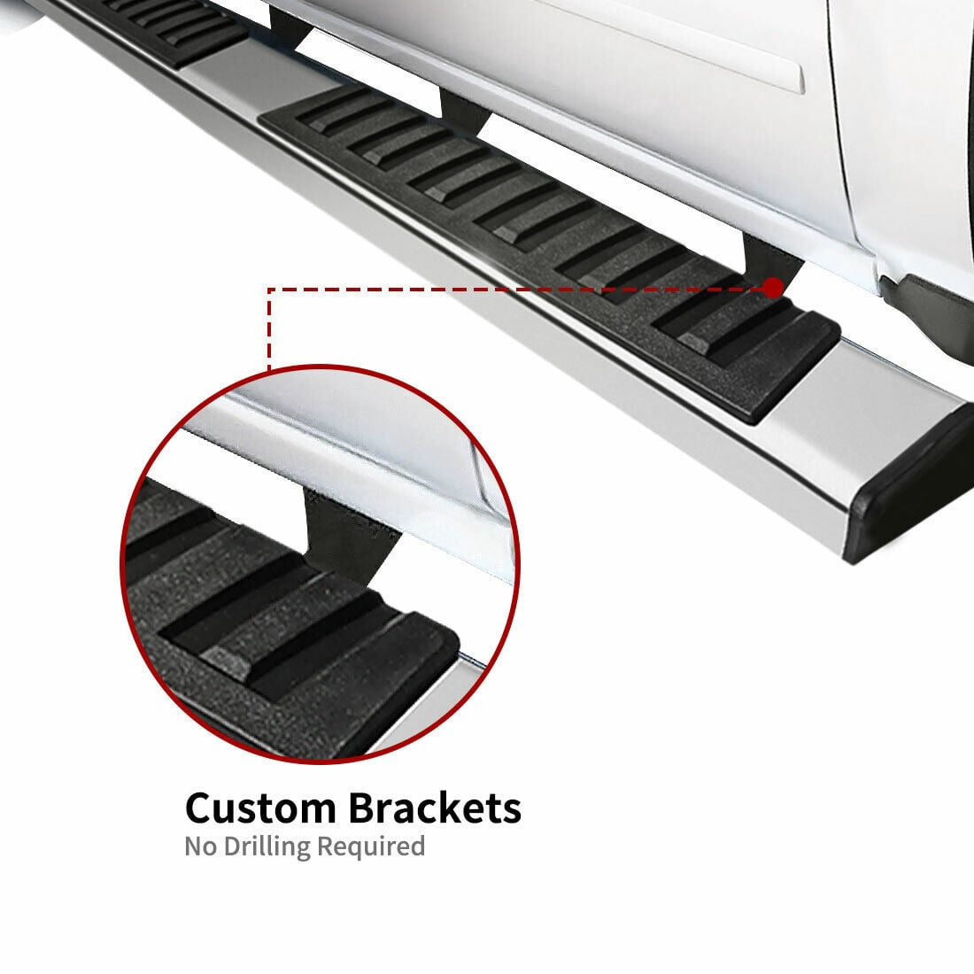 RVNI Running Board for 2019-2023 2024 2025 RAM 1500 Quad Cab New Body Style 6" Side Step Nerf Bar