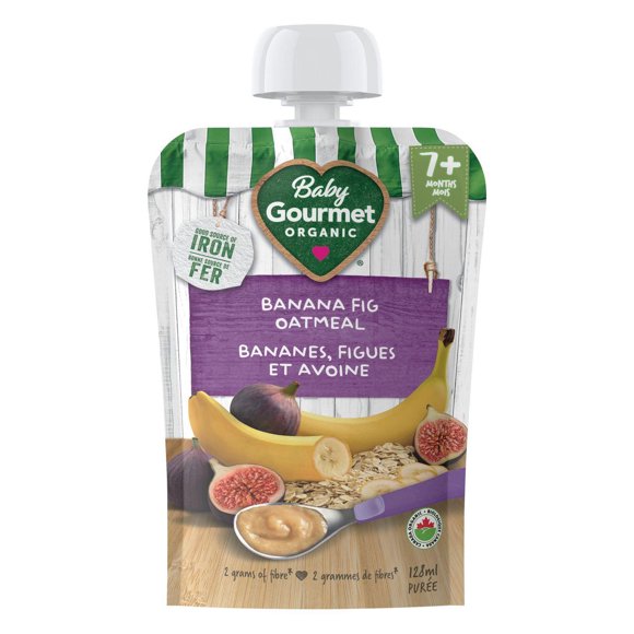 Baby Gourmet Purée Biologique Banane Figue Gruau