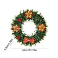 thumbnail image 3 of Christmas Wreath for Front Door, Artificial Pine Cone Berry Bow Decoration for Indoor Outdoor Decor(A), 3 of 6