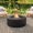 Black, variant on 38.2" Round MGO Propane Fire Pit Table with 50,000 BTU Steel Burner, Lava Rocks, Waterproof Cover for Patio, Backyard, Poolside, Gray