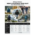 thumbnail image 6 of Off Road Ventures Mens Waterproof Rain Suit Lightweight Packable Breathable Rain Gear for Hiking Golf Outdoor ( Jacket and Pants ), 6 of 6