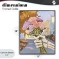 thumbnail image 4 of Stupell Industries Bohemian Skeleton Hand Holding Flowers Black Framed Giclee Art, 11 x 14, by The Prints Vibe, 4 of 8