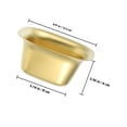 thumbnail image 2 of unbranded Bowl Dorado Para Servir Salsas Y Aderezos Perfecto Para Reuniones Familiares, 2 of 8