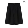 thumbnail image 3 of Minnieouse Pantalones cortos de verano Pantalones sueltos Hasta la rodilla Ropa de oficina Atractivo Moda Lavable Piel Cerrar Moda Streetwear Prendas para la parte inferior del cuerpo 2XL Minnieouse AP019327-05, 3 of 6