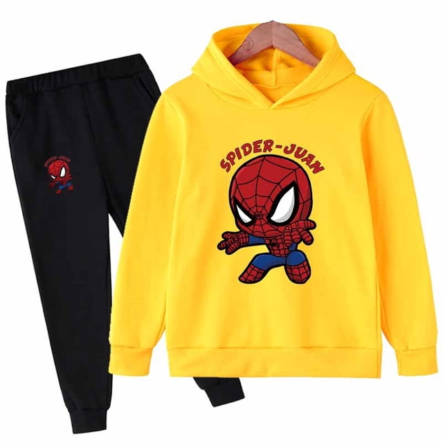 2022 otoño bebé niños deporte ropa Casual Marvel Spider-man conjuntos de ropa para niños disfraces algodón ropa de bebé 3-16 años Old140CM zhangmengya CONDUJO
