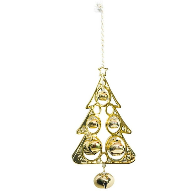 Christmas Tree Shaped Metal Bell Pendant Decoration Christmas Ornaments Home Holiday Decoration Walmart Com Walmart Com