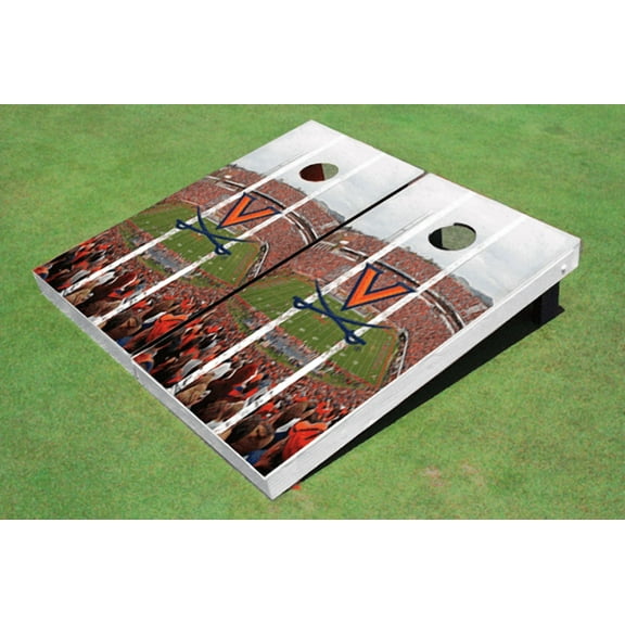 University of Virginia Stadium Long Strip Themed Cornhole Boards