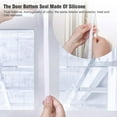 thumbnail image 6 of 1PC Weather Resistant Peel-Off Silicone Seal,Self-Adhesive Acoustic Silicone Door Seal Door and Window,For Door and Window Shower Glass Gap,Transparent,25mm Width,16.4 ft., 6 of 9