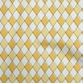 thumbnail image 1 of oneOone Cotton Poplin Yellow Fabric Argyle Quilting Supplies Print Sewing Fabric By The Yard 56 Inch Wide, 1 of 4