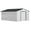 Blanc, variante sur Outsunny Remise de Jardin 11 Pieds x 13 Pieds avec Trousse de Fondation, Cabanon de Rangement d'Outils en Métal avec Doubles Portes pour Patio et Cour Extérieurs, Gris