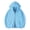 Sky Blue, variant on Turilly Hoodies Men Double Zipper Hoodie Long Sleeve Cardigan Full Zip Casual Sweatshirt