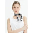 thumbnail image 4 of CHUNTIAN Mulberry Silk Scarfs Women Small Square Scarf 21" x 21" Breathable Lightweight Neckerchief Headscarf, 4 of 7