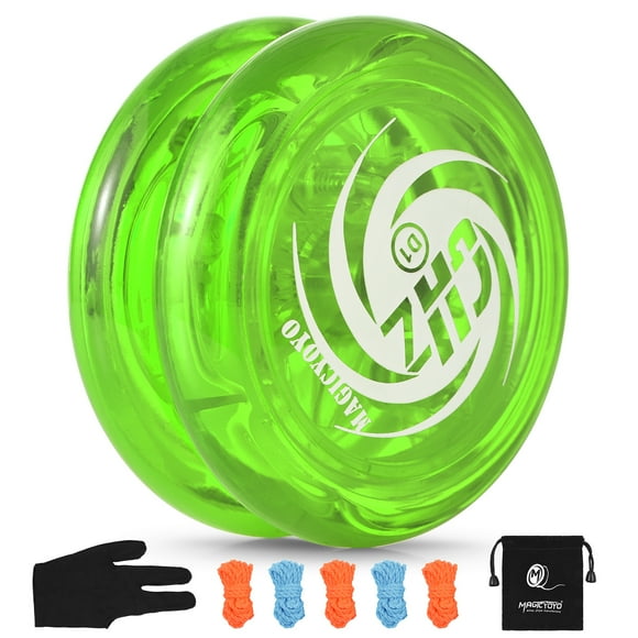 Yoyo Réactif pour Enfants Balle Yo-Yo avec 5 Cordons de Rechange Pochette de Rangement pour Gants pour Débutants