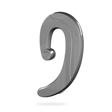 - Wireless Headphones Non Ear Plug, Bone Conduction Headset Bluetooth Earphone Noise Cancelling with Mic Waterproof Air Hook Compatible with iPhone Android for Cycling Running Driving Gym