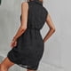 thumbnail image 2 of Vestido Camisero, Vestido De Mujer Con Botones En La Parte Delantera Y Apliques Florales De Poliéster Para El Trabajo, 2 of 6