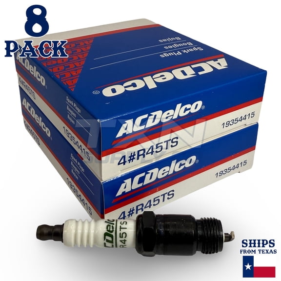 ACDelco Copper-Infused Spark Plugs R45TS-8PK, Copper, 8 pack