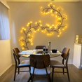 thumbnail image 2 of Warm Yellow, Tree Lights, Indoor Wall Decor Tree Lights Rattan 72 Led Lights Home Bedroom Decoration (plug-in), 2 of 5