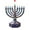 C, variant on Hanukkah Menorah Ornament - Festive Jewish Holiday Decor for Christmas Trees, Mantels & Shelves, Exquisite Candelabra Design for Hanukkah Celebrations & Home Decor, 3.1in, C