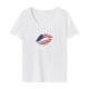 thumbnail image 1 of Camiseta de mujer de verano de moda transpirable con cuello redondo para viajar regalo de mujer SG, 1 of 7