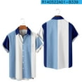thumbnail image 4 of Yuwull Men's Short Sleeve Button Down Vintage Bowling Shirts with Pocket Hawaiian Casual Printed Beach Shirt Summer Regular Fit Top On Clearance, 4 of 7