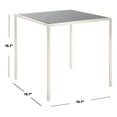 thumbnail image 5 of SAFAVIEH Kiley 18 in. H Classic Leaf Accent Table with Black Glass, Silver, 5 of 7