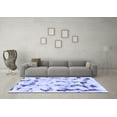 thumbnail image 3 of Ahgly Company Indoor Square Abstract Blue Modern Area Rugs, 7' Square, 3 of 4