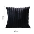 thumbnail image 2 of CSChome Cushion Cover Stripe Cushion Cover: Decorative Faux Rabbit Fur Plush Throw Pillow Cover, 2 of 6