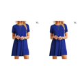 thumbnail image 3 of Guardurnaity Vestido de mujer, elegante, lavable, de manga corta, cuello , vestidos holgados informales, casa de vacaciones, ropa de playa, regalos Type2 NO2, 3 of 6